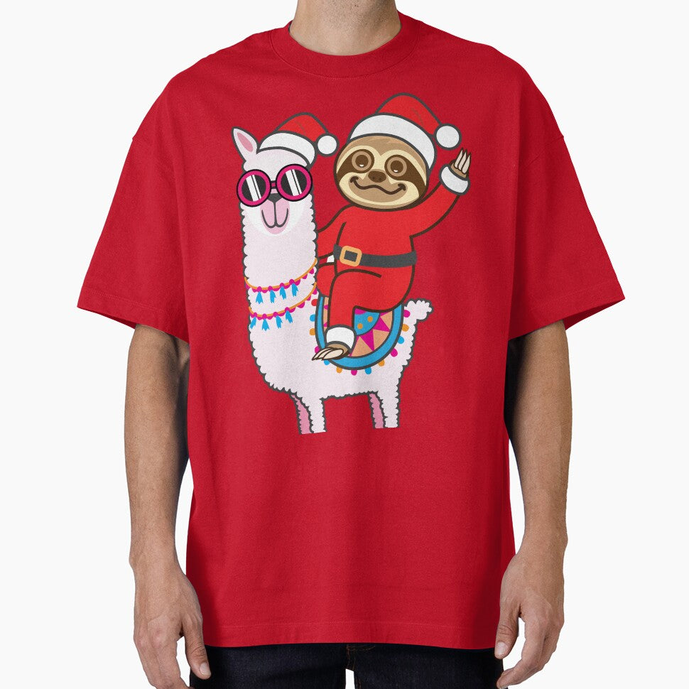 Sloth Santa Llama by plushism