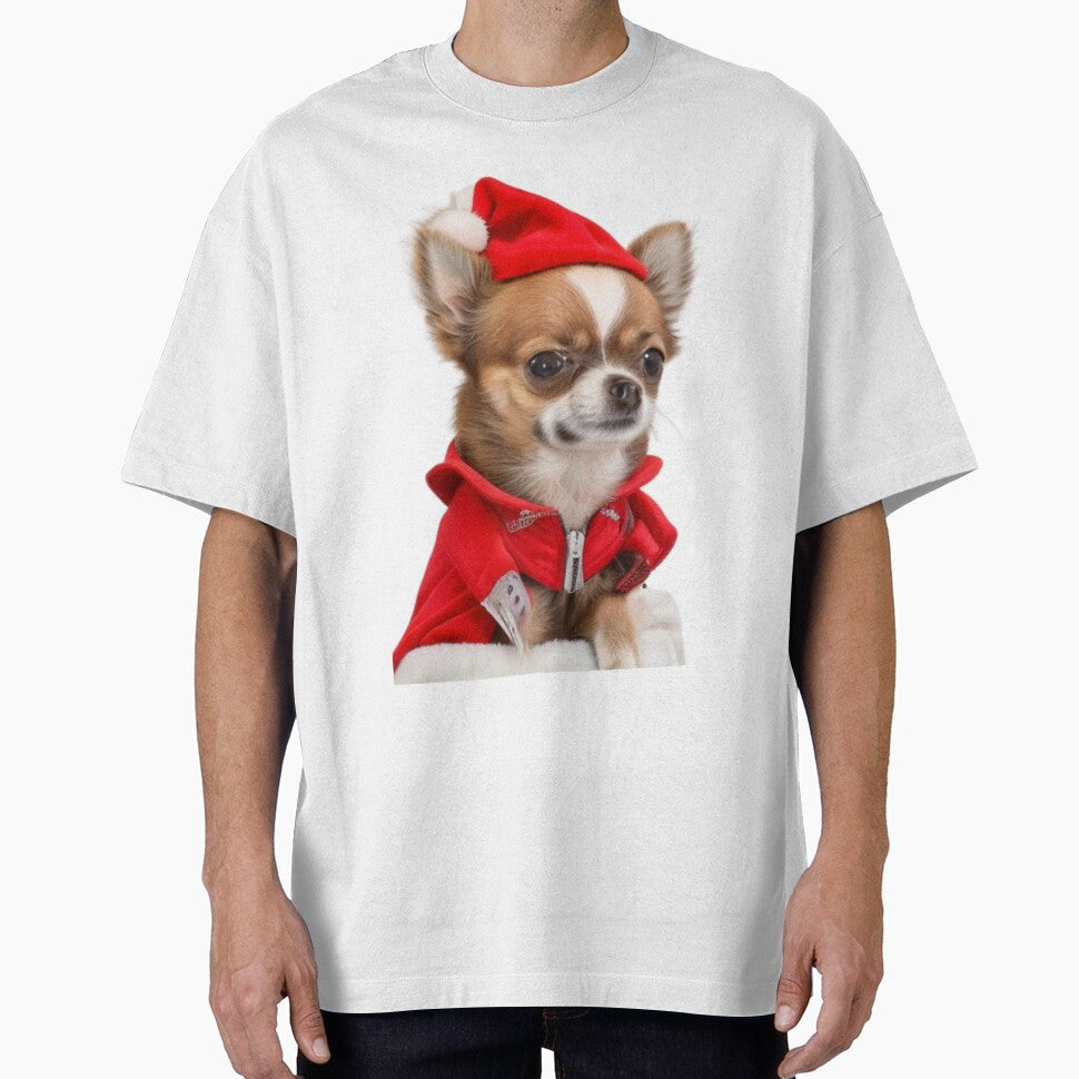 Cute Chihuahua Santa.  Merry Christmas by Debsgiftware