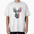 Colorful Reindeer | Classic T-Shirt, Sticker by NicolasGlowArt