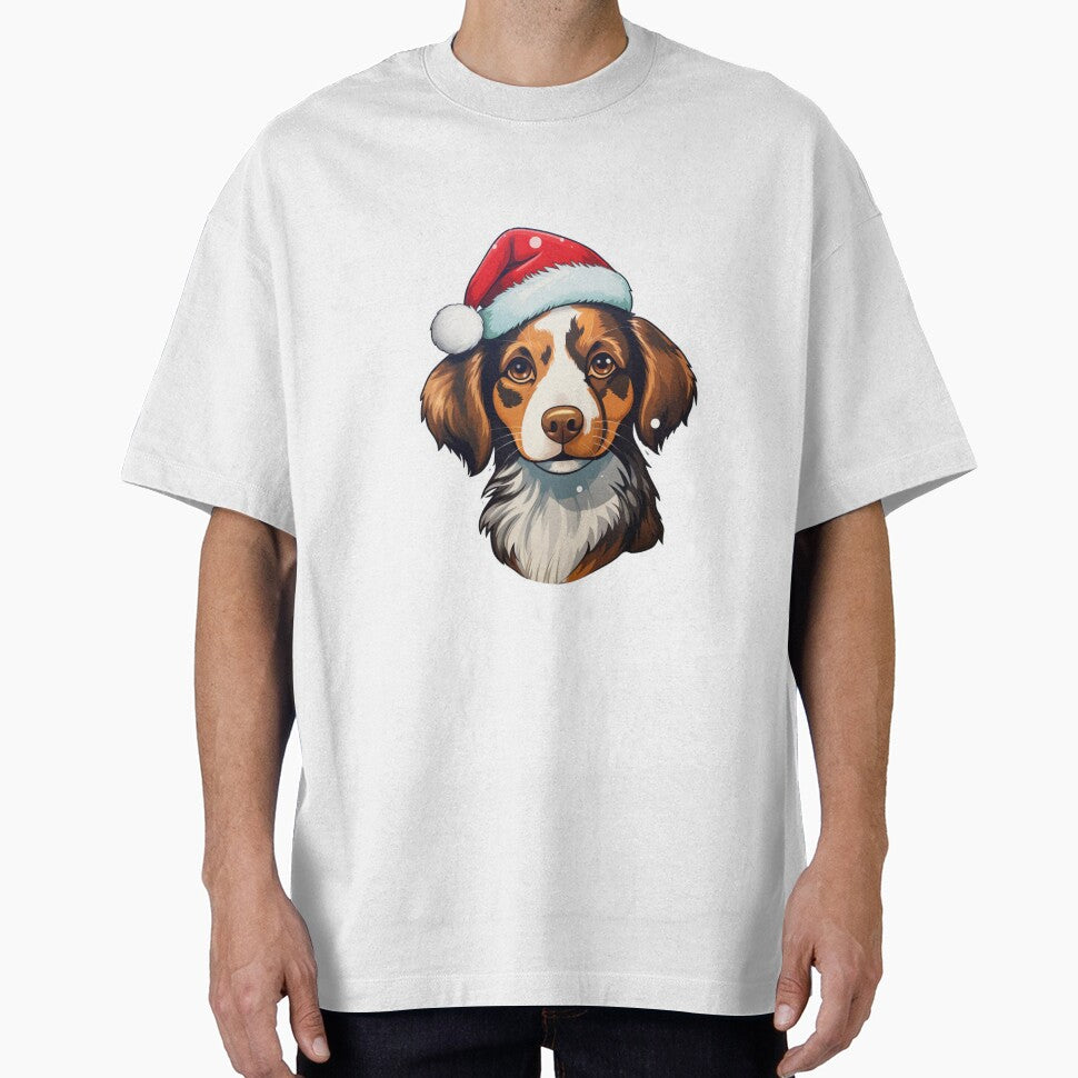 Christmas Puppy T-Shirt by NicolasGlowArt