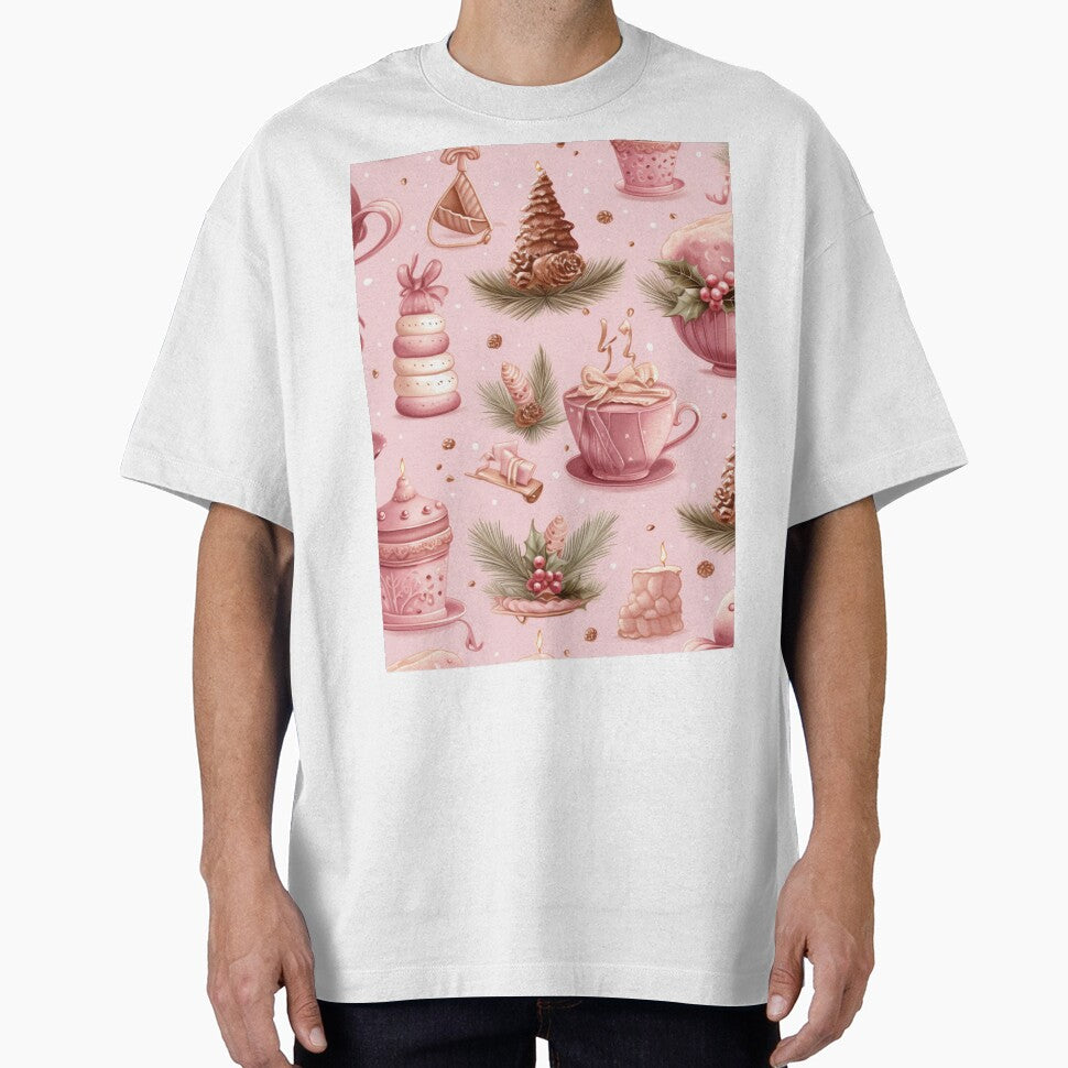 Christmas Pastel,  Pink Christmas Tree Pink Christmas Pink And Green Pink And Black Kawaii Pink by OliveAndSnow