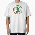 Let's Get Lit Lit for Christmas Funny Christmas T-Shirts by redjaygraphics