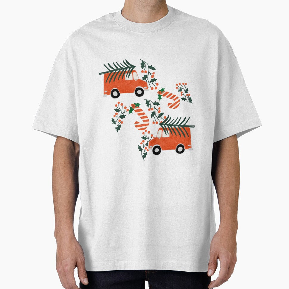 Cute Christmas Truck and Candy Cane by susycosta