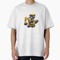 Construction Raccoon on Excavator | Cute Builder Animal Illustration by raccoonmerch