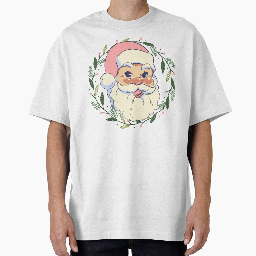 Retro pink santa christmas 70s style xmas santa claus womens mens by Lala35