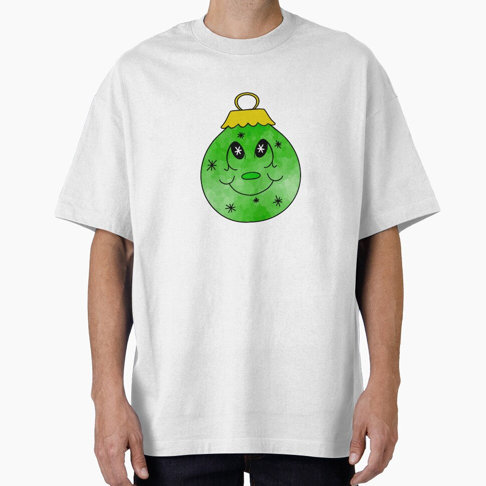 Green Christmas Tree Ornament by Sartoris Art
