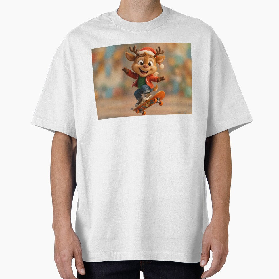 Skater Christmas Reindeer Boy by Sillytoe