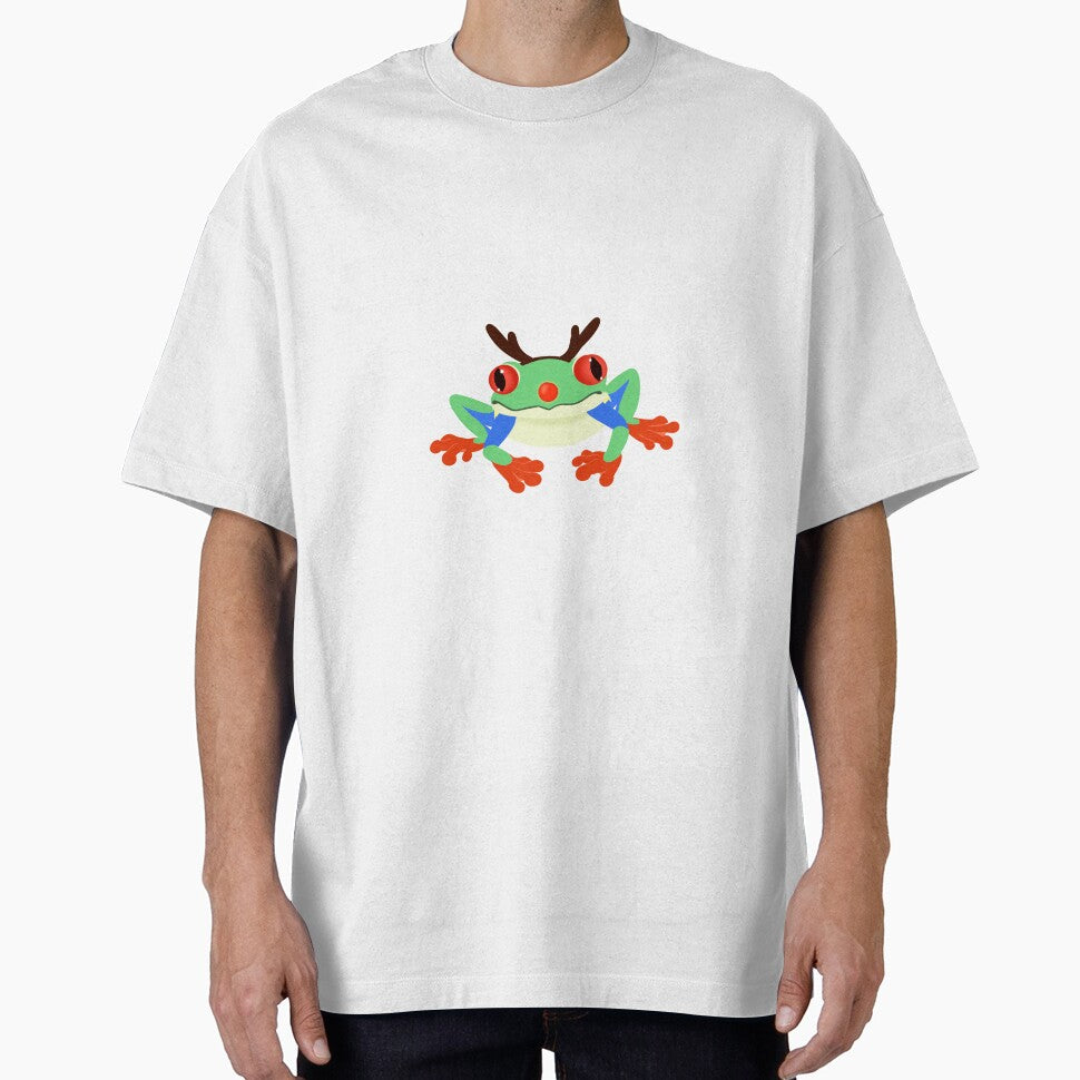 Christmas Reindeer Frog by Foggypawz