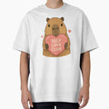 Capybara Cartoon Self Love Club Positive by stylishdzign