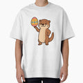Playful Otter Balancing Easter Egg – Cute Spring Animal Character by Confuzz1ed