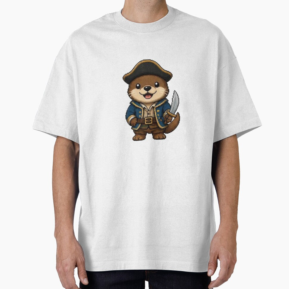 Pixel Pirate Otter | Cute Animal Gift by Icareis-Studios