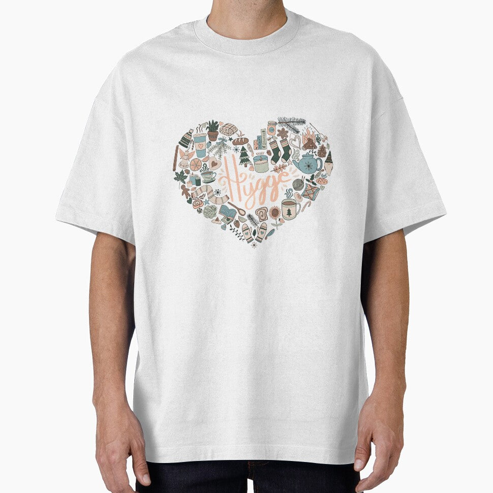 Hygge Doodle Heart - Cozy Palette & Snow White by EcoElsa
