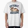 Otterly Awesome Funny Otter Pun Animal Humor by gordonbwyashop
