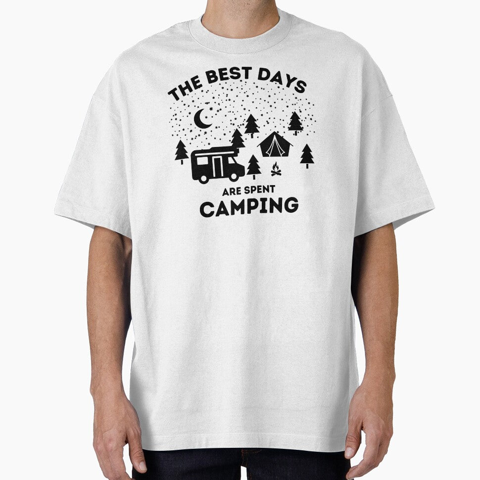 The Best Days Are Spent Camping , Cute Camper Design by salmamzr