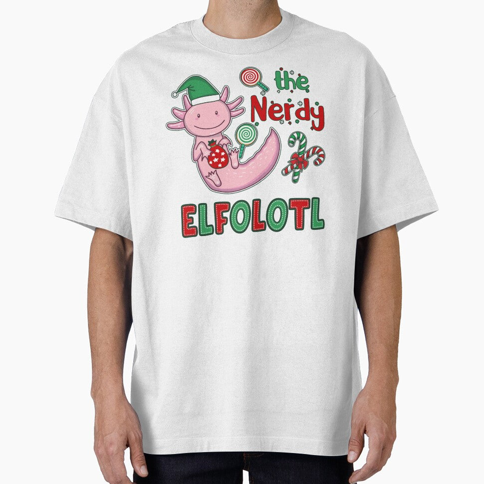 Christmas Axolotl Elf - The Nerdy Elfolotl by GrimButterfly