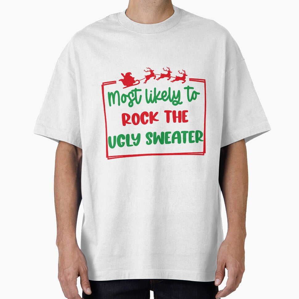 Most Likely to Rock The Ugly Sweater by SAKADesignArt