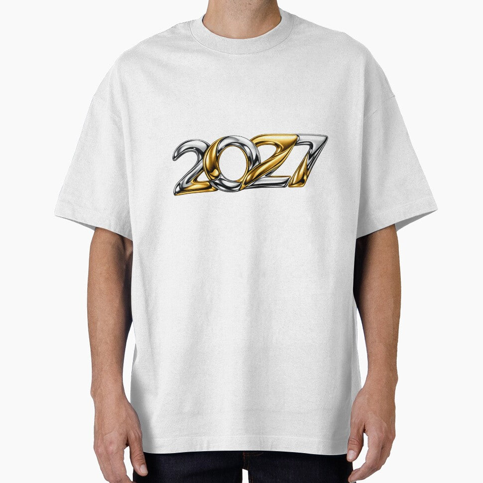 2027 New Year Liquid Gold and Metallic Chrome Luxury Party by teemix