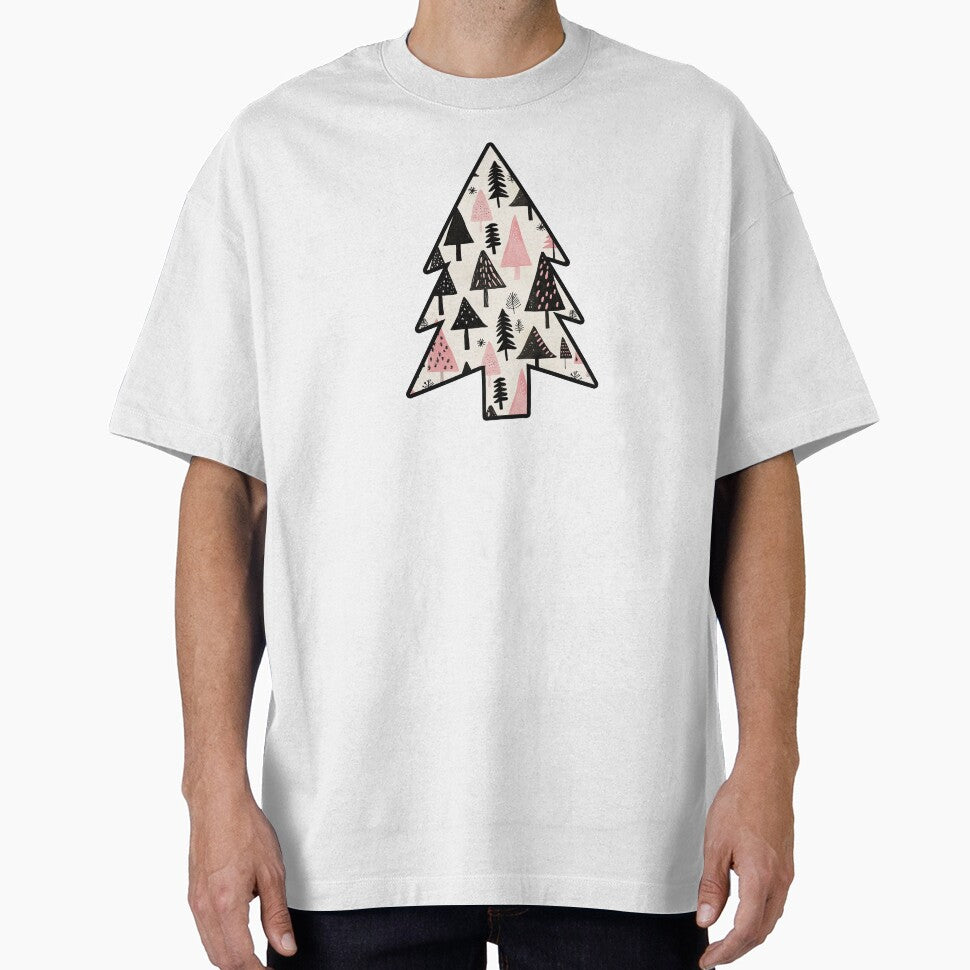 Pink Christmas Trees Pattern by sheprint