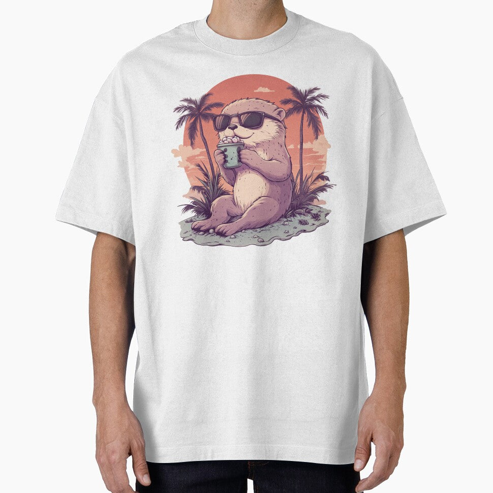 Otter Summer Vibe by NicolasGlowArt