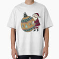 Santa Claus Hugging Christmas Ornament Deck The Halls by Claudia S. Design