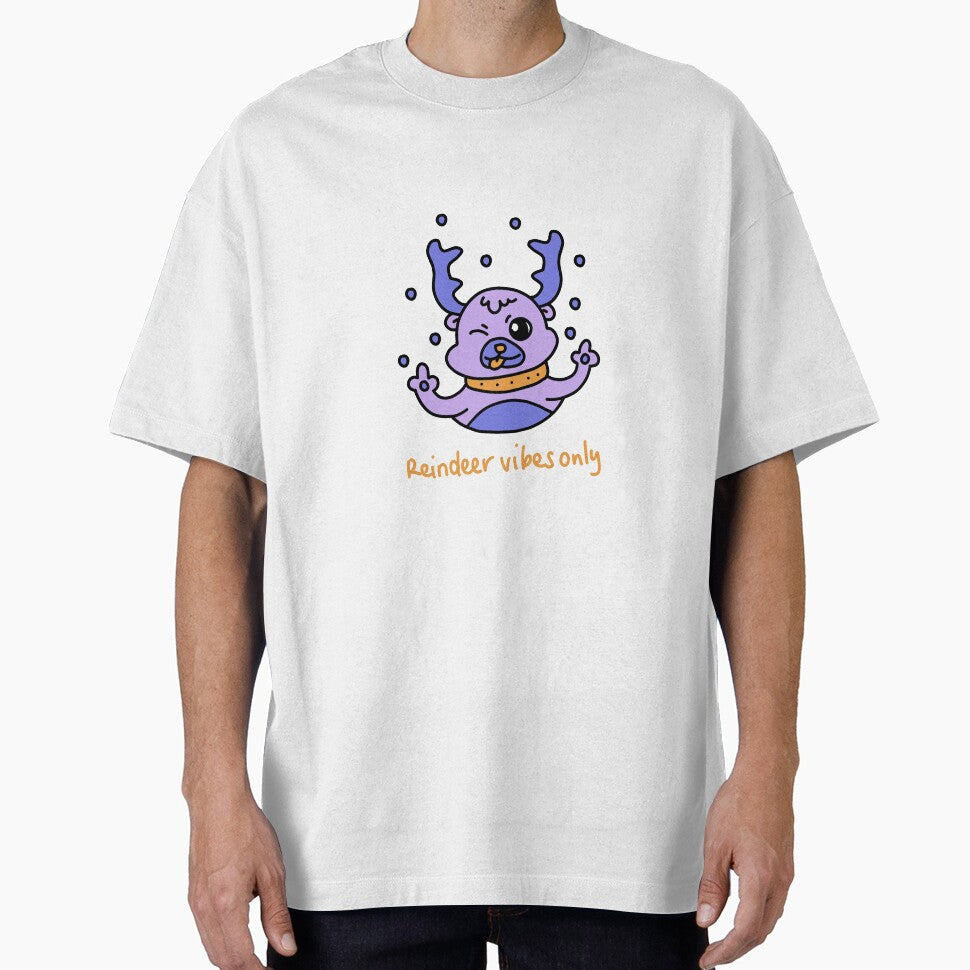 Ralph the Reindeer – Reindeer Vibes Only Cute Winter Design by J-Mindful