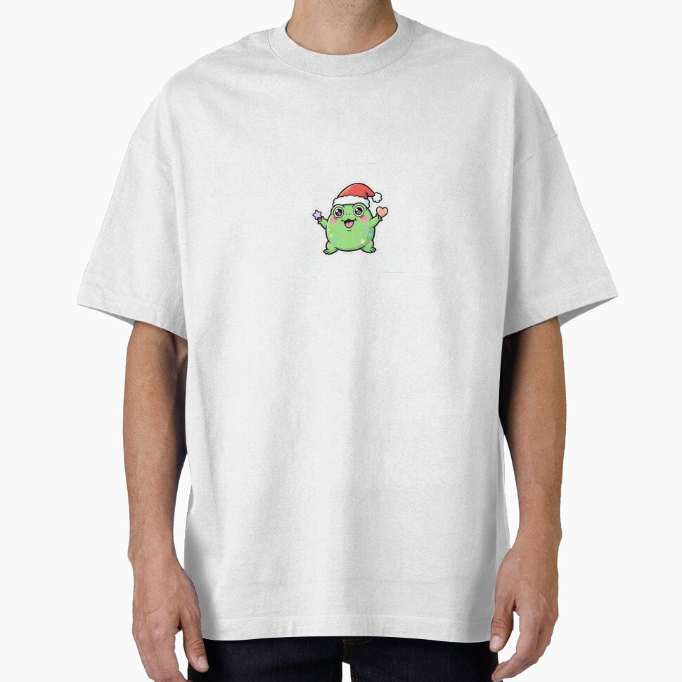 Christmas Kawaii Frog Sticker Cute Meme Frog With Santa Hat by mayatA-rt