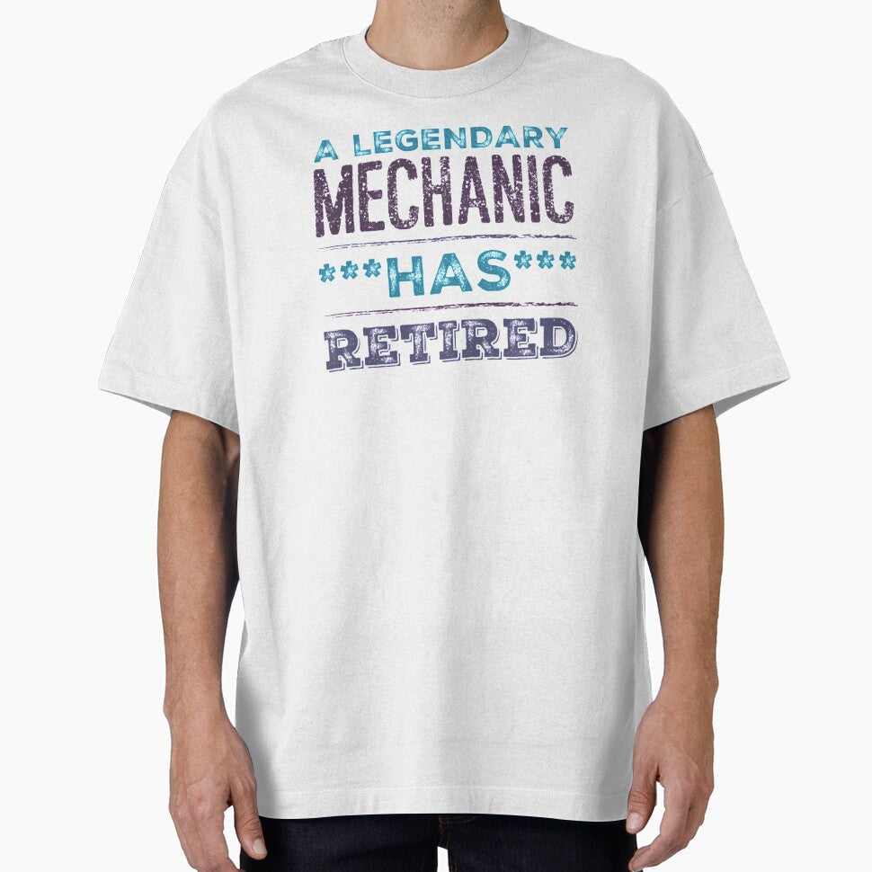 A Legendary Mechanic Has Retired Blue Violet Grey Font by HppyStrngHelthy
