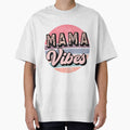 Mama Vibes Retro Sunset Circle Leopard Print Graphic by Ktfrans