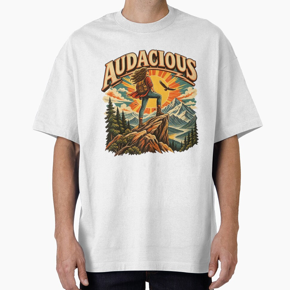 Audacious Vintage Hiking Adventure Retro Mountain Explorer by urbinet