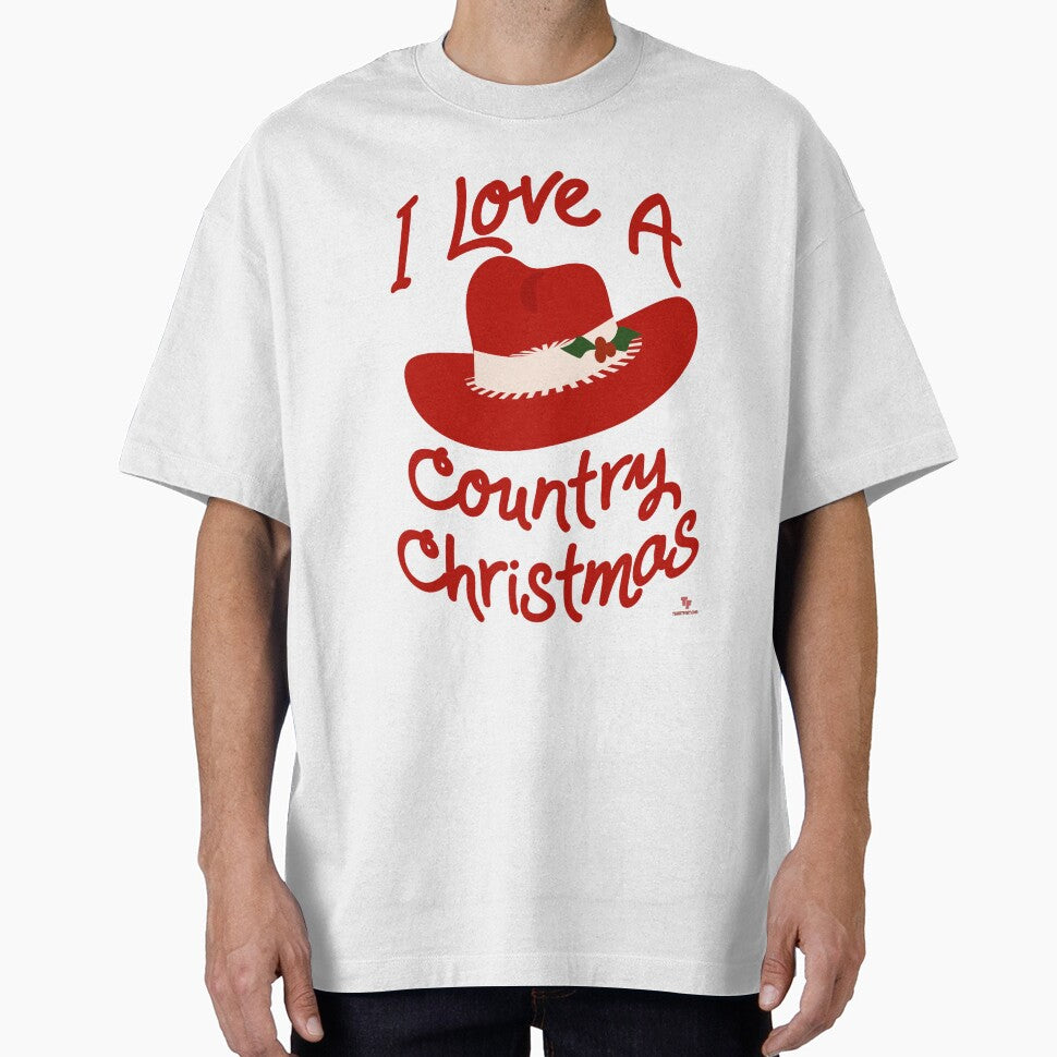 I Love A Country Christmas Cowboy Fun by mytshirtfort