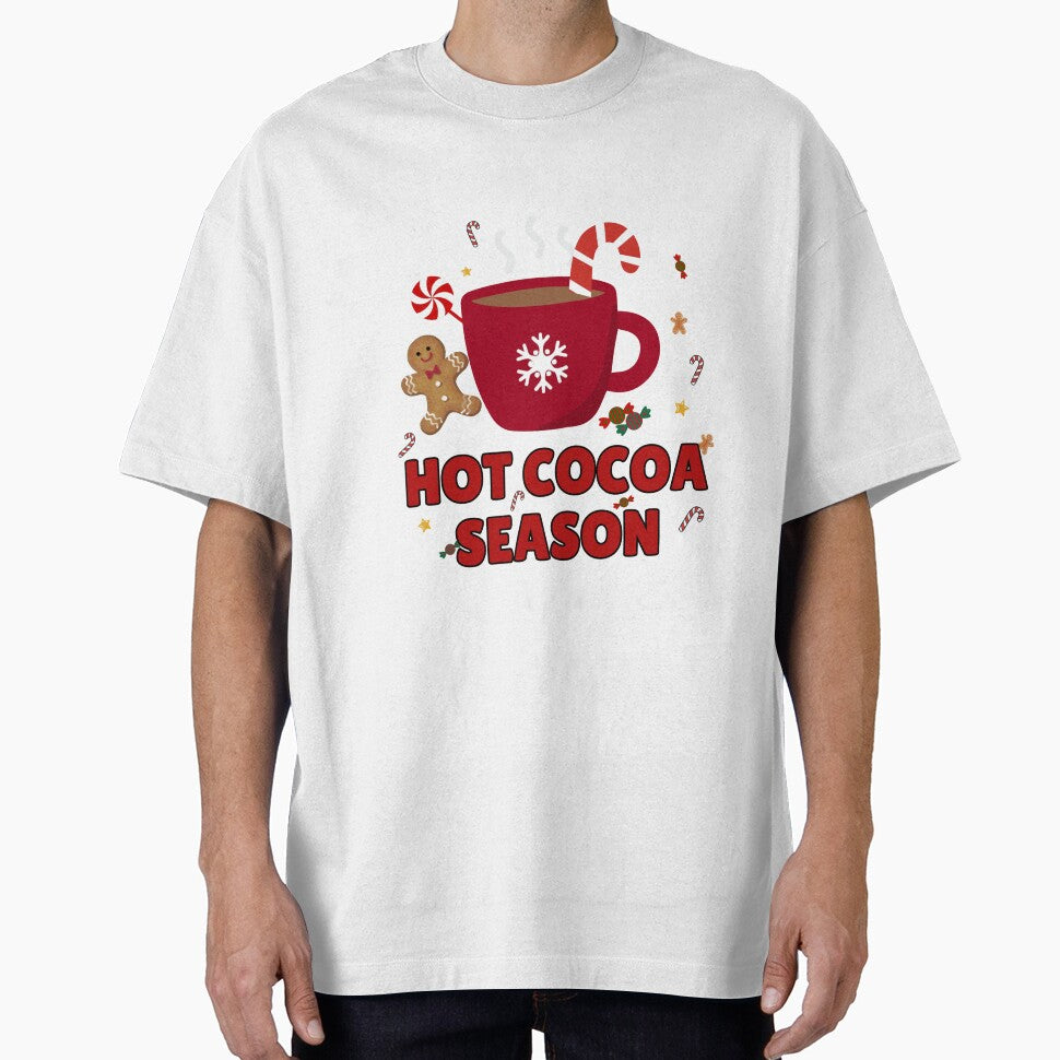 Hot Cocoa Season – Cozy Winter Quote Design for Holiday Lovers by Sparkanddesign