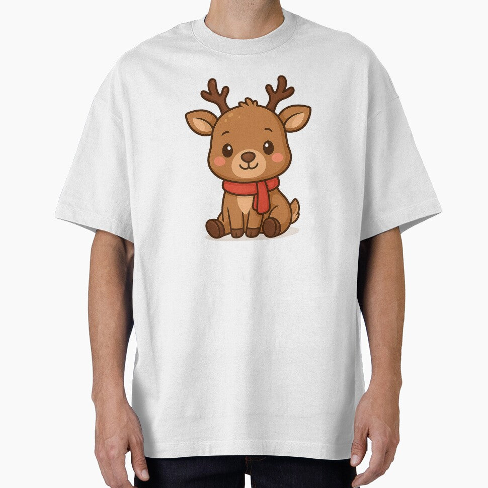 Cute Kawaii Reindeer – Adorable Christmas Illustration by LOSCOLIS