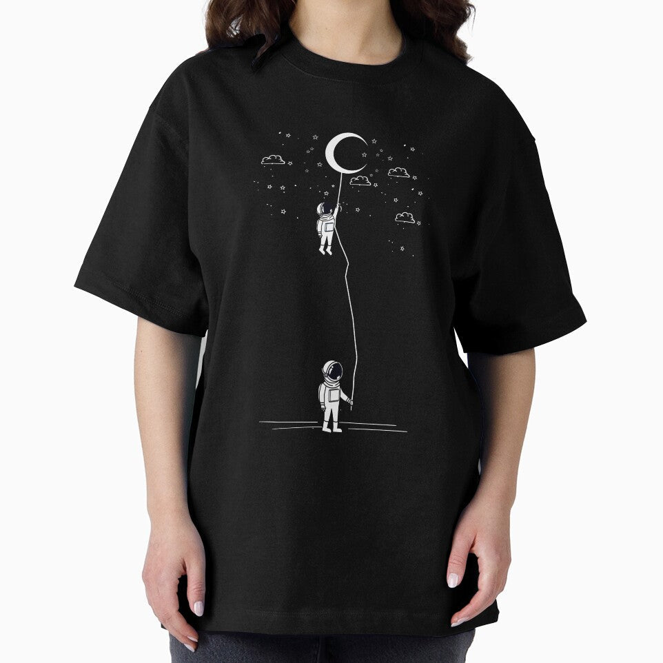 Astronaut climbing moon by bestshirtdesign Unisex