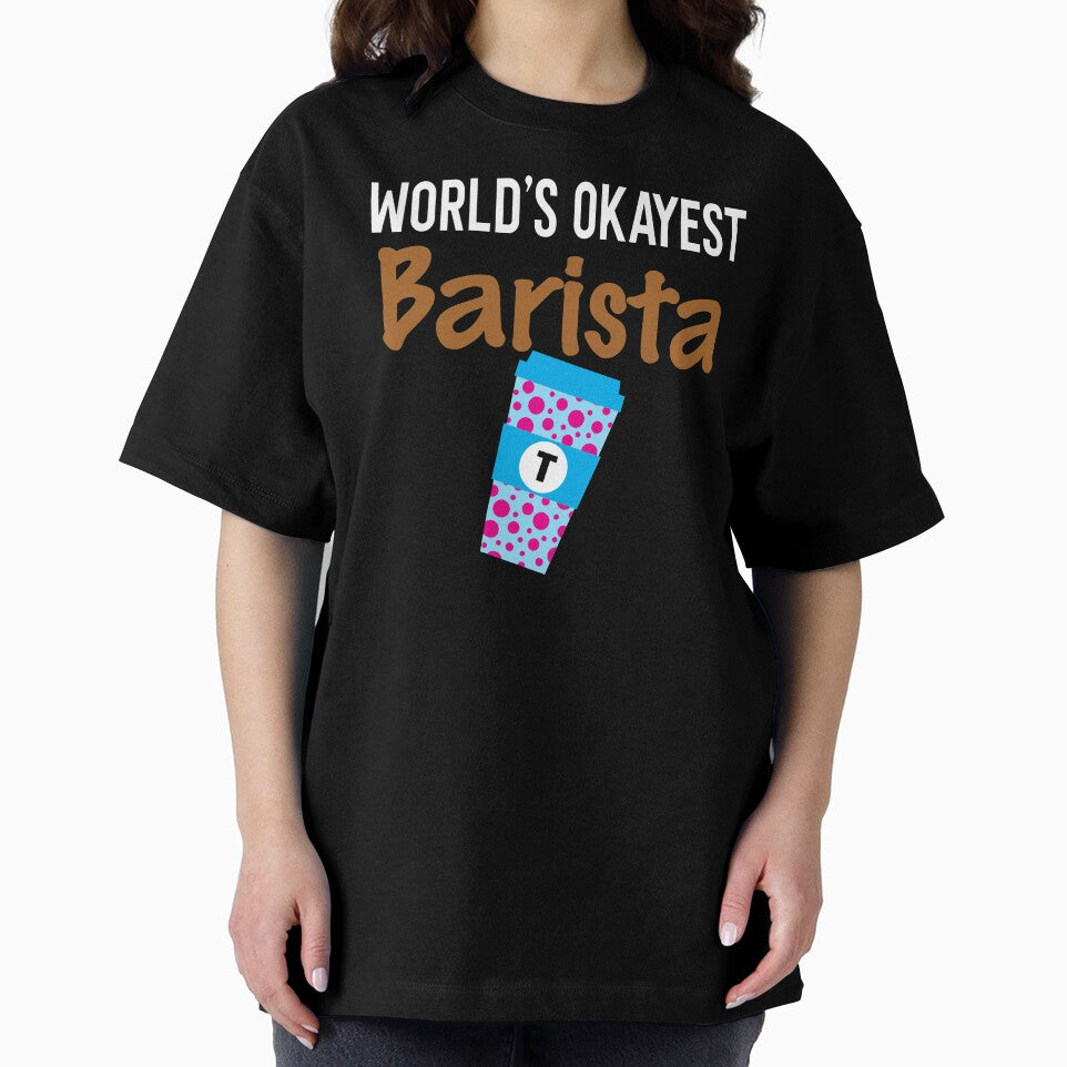 World's Okayest Barista Monogram T by ZiesMerch