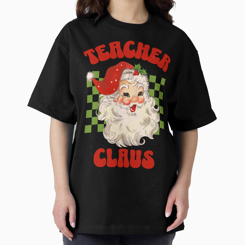 Teacher Claus Christmas Cute Santa Teacher by NoonMoonApparel