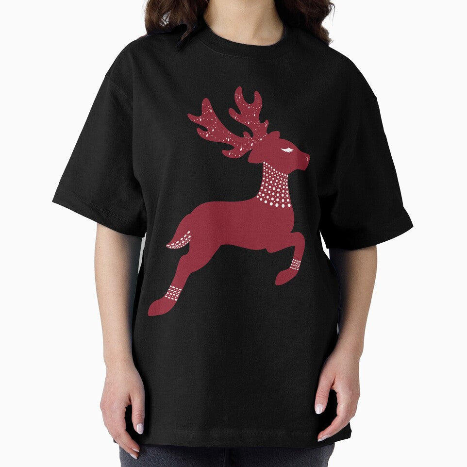 Elegant Red and White Reindeer by Lady-Lilac