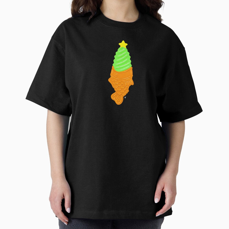 Taiyaki Christmas - Black Background by The Abysmall