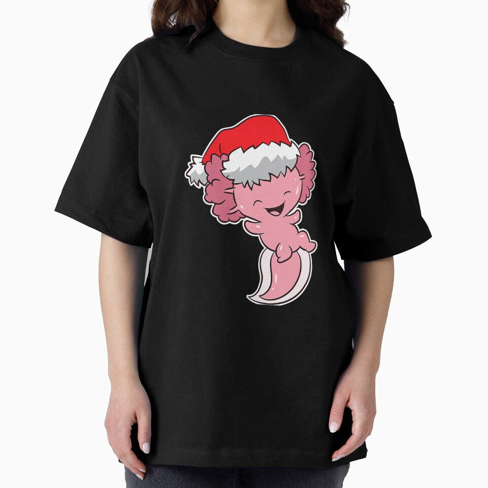 Cute Axolotl With Santa Hat Cute by NeverLoseSF