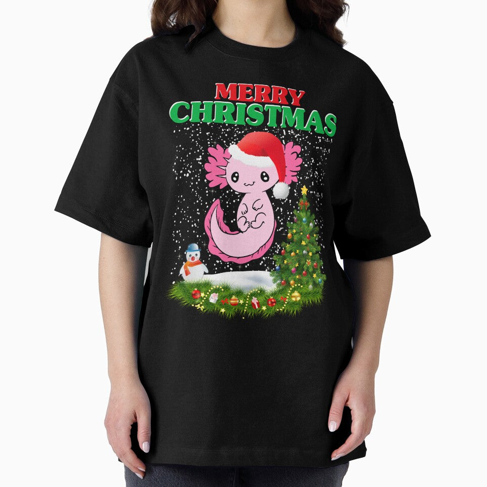 Cute Axolotl Christmas, Christmas Tree by MoSaid