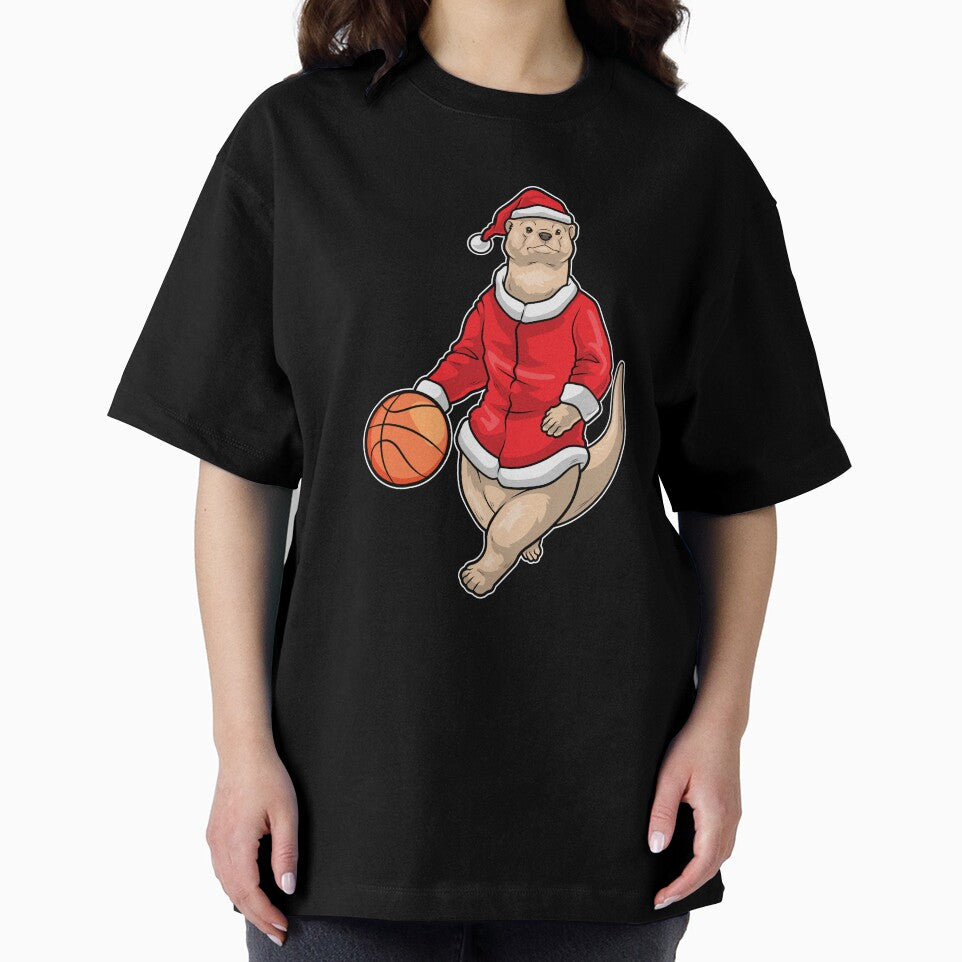 Otter Christmas Basketball by Snabdesign84