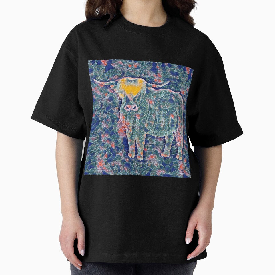 The colorful Highland Cow - Highland Cattle fans gift by Dubbra