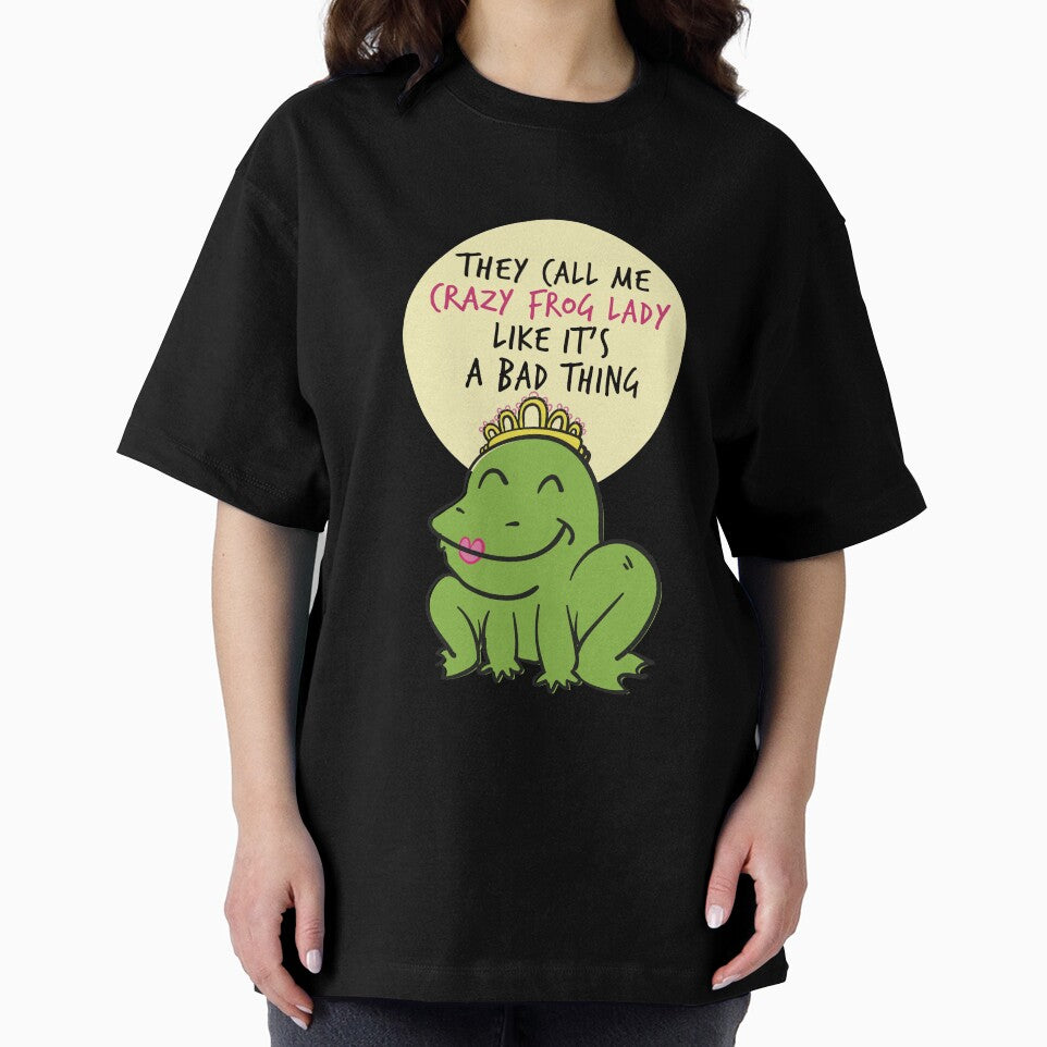 They Call Me Crazy Frog Lady Frog Amphibians Animals Lovers Funny Sayings by Klimentina
