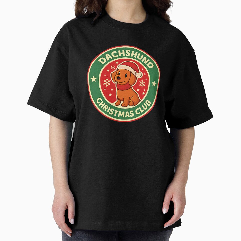 Dachshund Christmas Club – Cute Sausage Dog Holiday Badge by NOVAWEARIT