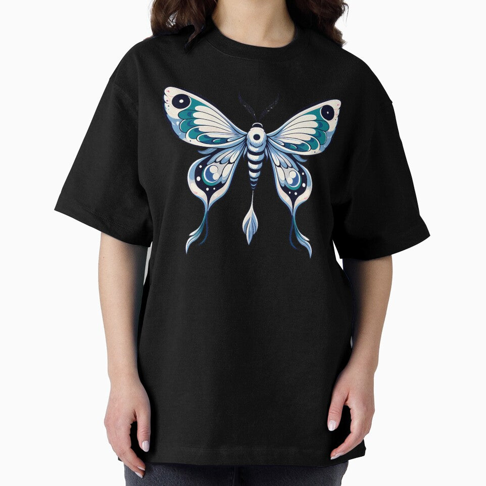 Chinese Moon Moth by Funny Vintage Stickers And T-Shirts
