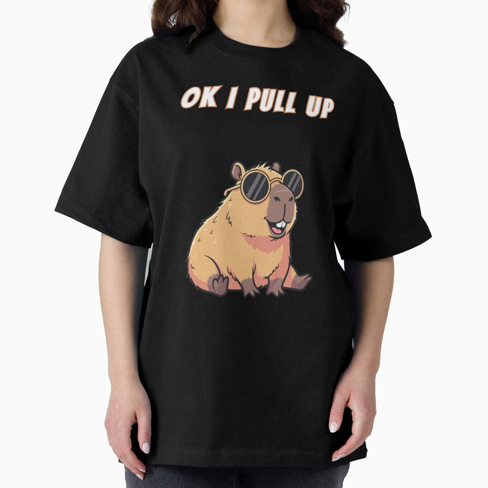 Ok I Pull Up Capybara Gangster by AnimalMemeHub