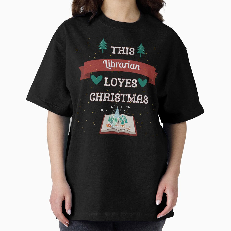 This Librarian Loves Christmas, Christmas gifts for Librarian by Dog Terrier Lovers