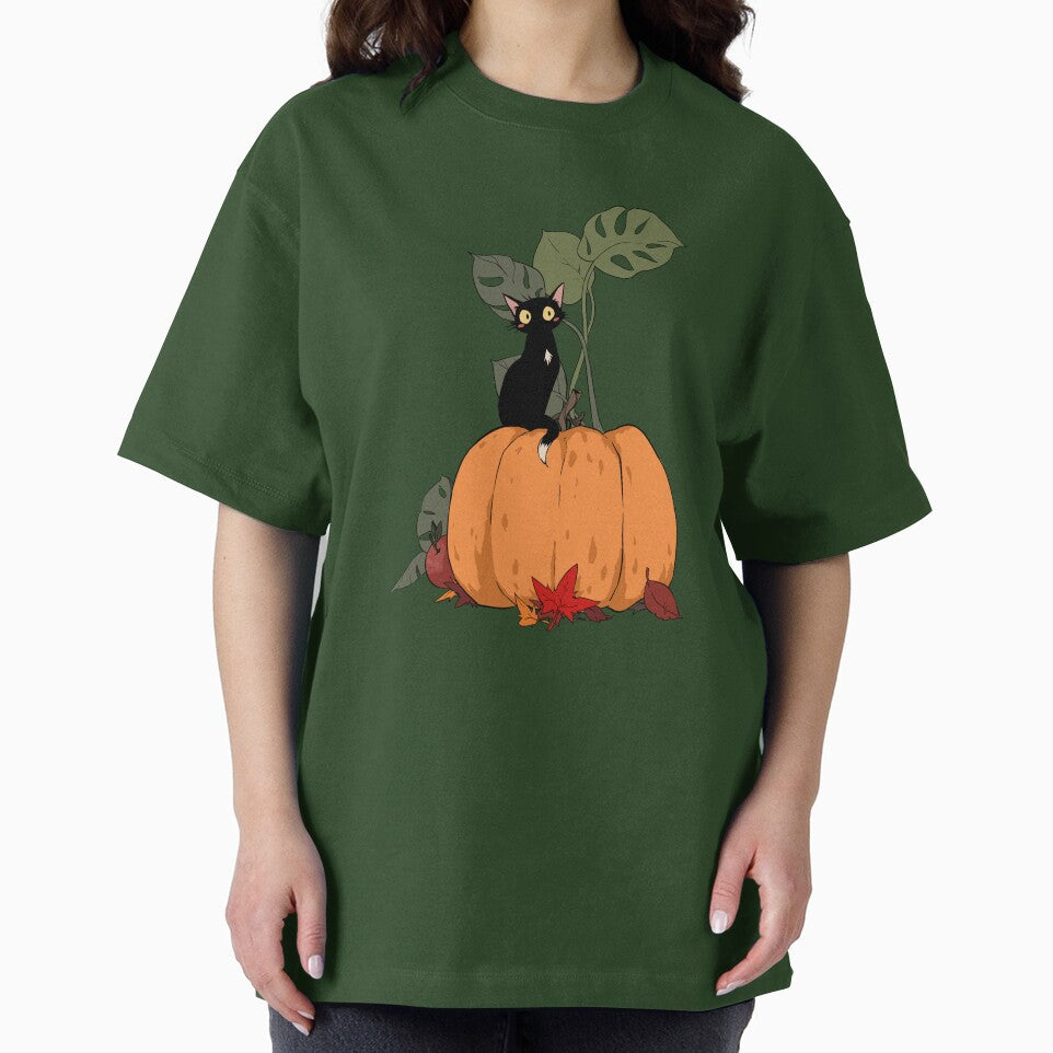 Cats Rule Autumn Black Kitty by doodlingjay
