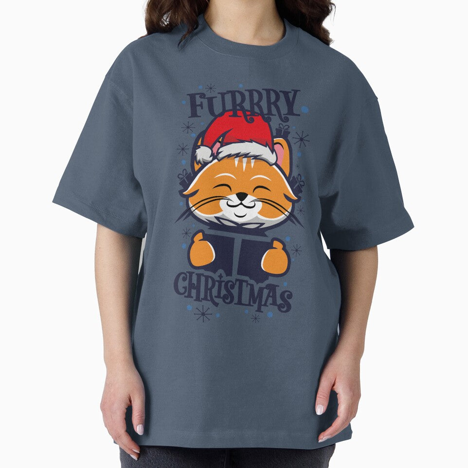 Furry Christmas Cute Santa Cat by Plant On Demand