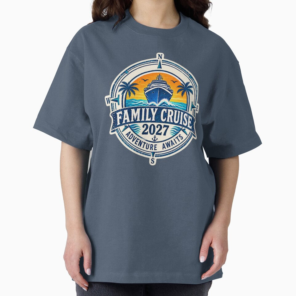 TRAVEL COLLECTION - FAMILY CRUISE - PASSPORT - IMMIGRATION STAMP - HOTEL STICKER TAG • 2027 - ADVENTURE AWAITS v6 by WheelieGdArt