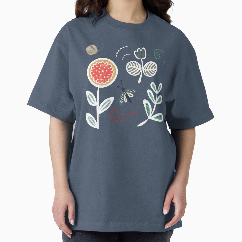 Retro 60s inner child - hygge scandi butterfly country garden. Caroline Laursen original by Caroline Laursen